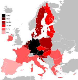 Archivo:Knowledge of German EU map
