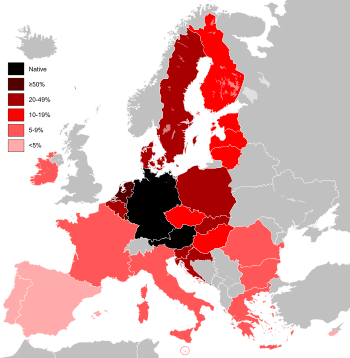 Archivo:Knowledge of German EU map