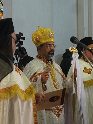 Archivo:Koptisch- katholischer Patriarch Ibrahim Isaac Sidrak