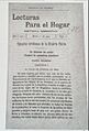 Lecturas para el hogar