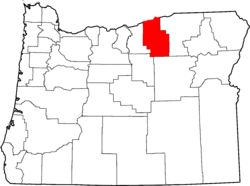 Map of Oregon highlighting Morrow County.svg