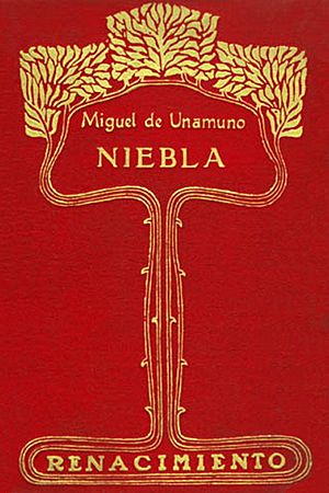 Archivo:Niebla - Miguel de Unamuno - Portada de la primera edición, Renacimiento 1914