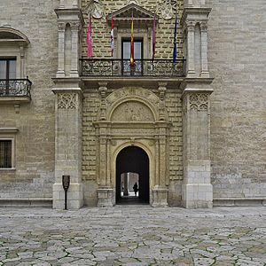 Archivo:Palacio de Santa Cruz (Valladolid). Portada