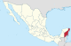 Quintana Roo in Mexico (location map scheme).svg