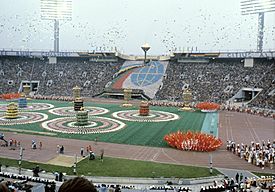 Archivo:RIAN archive 487025 Opening ceremony of the 1980 Olympic Games