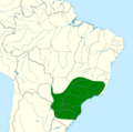 Ramphastos dicolorus map