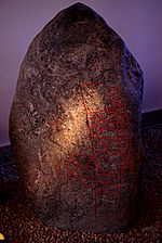 Archivo:Runestone from Snoldelev, East Zealand, Denmark