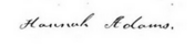 Signature of Hannah Adams.png