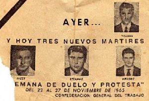 Archivo:Tres mártires - CGT - 1965