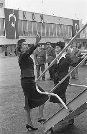 Archivo:Vraagteken vlucht Lockheed Electra naar Istanbul, Bestanddeelnr 910-7819