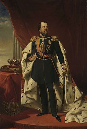 Archivo:Willem III (1817-90), koning der Nederlanden, Nicolaas Pieneman, 1856 - Rijksmuseum