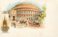 Albert Hall and Albert Memorial Postcard c1903