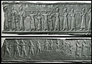 Archivo:Assyrian - Fragments of Bands from a Gate - Walters 542335 - View A