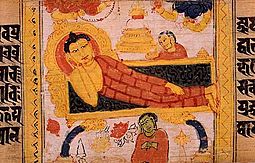 Archivo:Astasahasrika Prajnaparamita Buddha Parinirvana