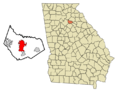 Barrow County Georgia Incorporated and Unincorporated areas Winder Highlighted