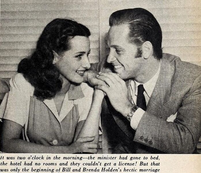 Brenda and Willliam Holden, 1955