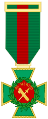 Cross with Red Decoration of the Order of Civil Guard Merit.svg