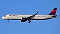Delta Airbus A321neo N572DT on final approach to Boston Feb 2025
