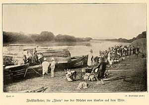 Archivo:FROBENIUS(1911) Tafel18 Anlegestelle am Milo River