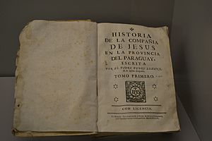 Archivo:Historia de la Compañía de Jesús de la provincia del Paraguay, obra de Pedro Lozano. Madrid, 1755. Museo de América