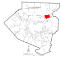 Map of Harmar Township, Allegheny County, Pennsylvania Highlighted