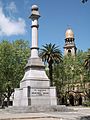 Monumento a Cristóbal Colón en plaza Independencia de la ciudad de Durazno 01
