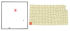 Morton County Kansas Incorporated and Unincorporated areas Richfield Highlighted.svg