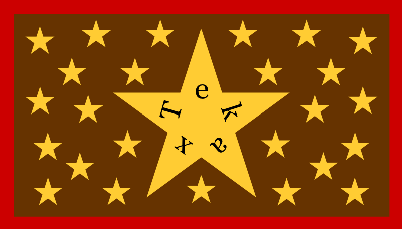 Old flag of Tekax, Yucatán