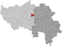 Olne Liège Belgium Map.svg