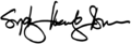 Signature of Sydney Kamlager-Dove