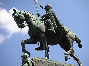 Archivo:Wenceslas square statue daytime