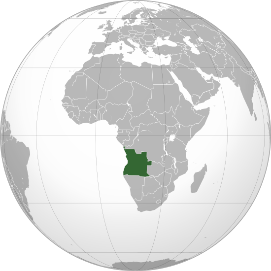 Angola (orthographic projection)