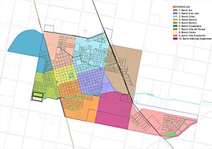 Archivo:Barrios de la Ciudad de Sunchales 2023