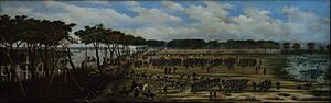 Archivo:Cándido Lopez - Desembarco del Ejército Argentino frente a las trincheras de Curuzú - Google Art Project