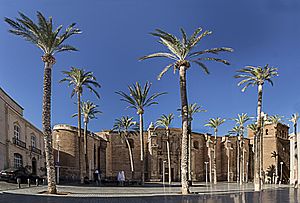 Archivo:Catedral de la Encarnación de Almería panorámica 18 sep 2016