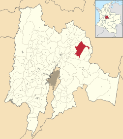 Chocontá ubicada en Cundinamarca