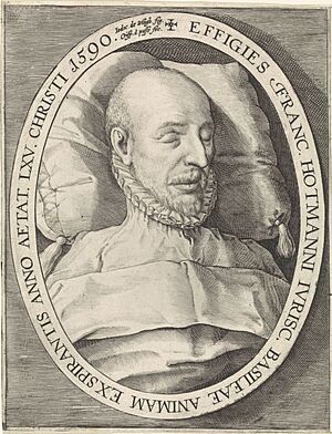 Archivo:Crispijn van de Passe (I), after Joos van Winghe - Portrait of François Hotman
