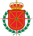 Escudo de Navarra con laureada