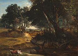 Archivo:Forest of Fontainebleau-1830-Jean-Baptiste-Camille Corot
