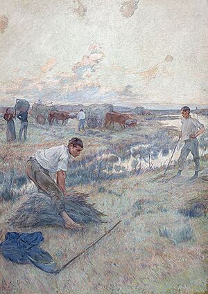 Archivo:Harvest (La siega) by Adolfo Guiard, ca. 1892