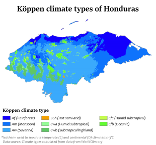 Archivo:Honduras Köppen