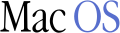 Mac OS wordmark logo