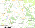 Map commune FR insee code 33123
