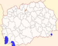 Map of Aračinovo Municipality