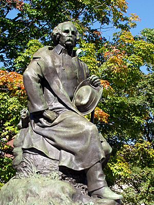 Archivo:Nathaniel Hawthorne statue - Salem, Massachusetts