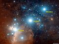 Orion Belt mapped by JA Galán Baho