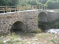 Archivo:Puente romano de Villaescusa, Morgovejo (León)