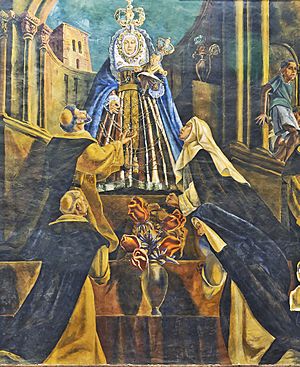 Archivo:Revelación del Santísimo Rosario a Santo Domingo de Guzmán