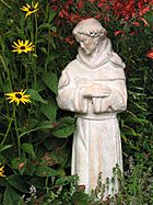 Archivo:Saint Francis statue in garden