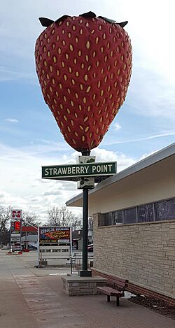 Strawberry Point, Iowa, World's Largest Strawberry.jpg